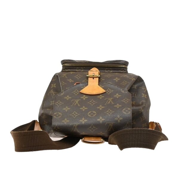 LOUIS VUITTON Montsouris GM Backpack Bag Monogram Leather Brown M51135 11EF273 - Picture 12 of 16